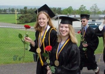 Jenn and Debbie at graduation